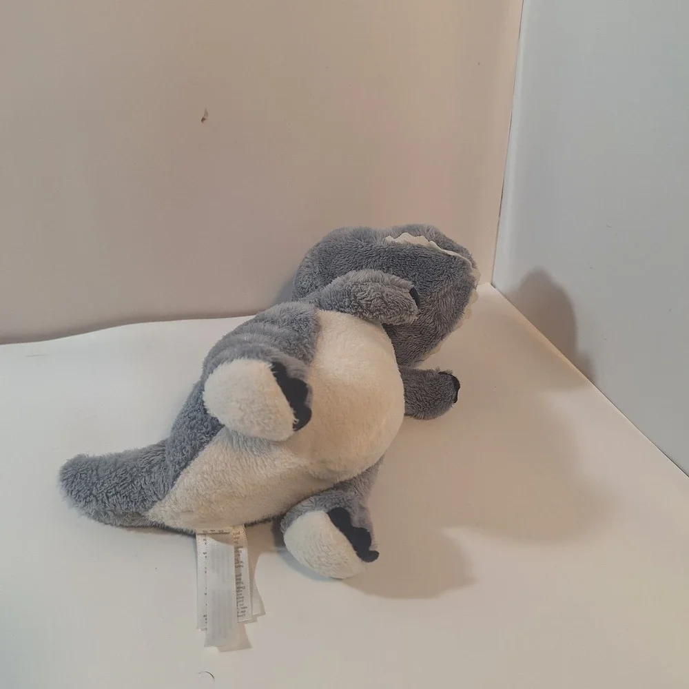 Carter's Gray Dinosaur Plush Teeth Smiling Chunky Belly Soft Baby Lovey 10